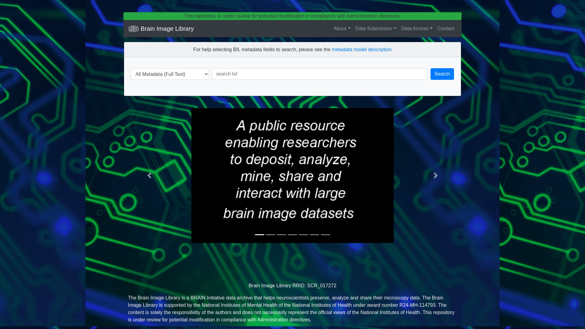 The Brain Image Library: A Community-Contributed Microscopy Resource ...