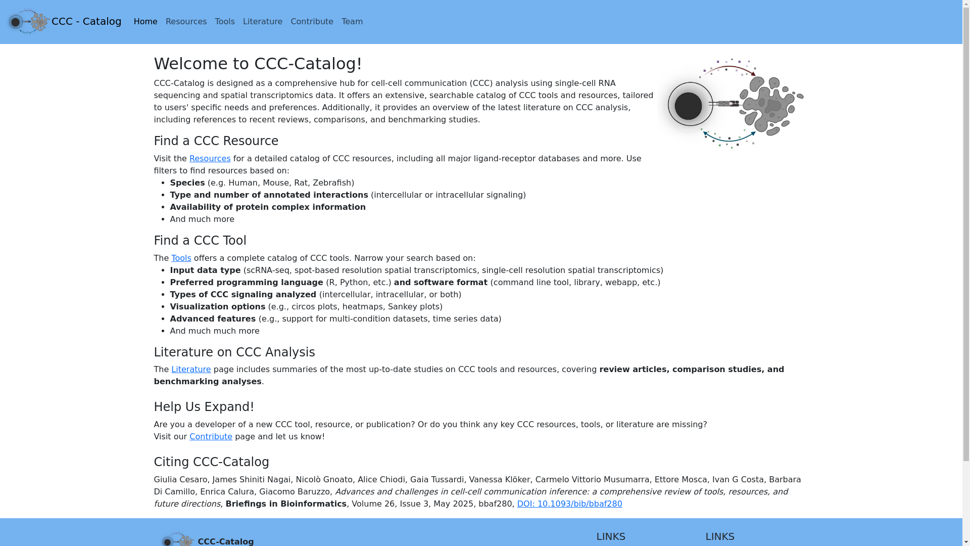 CCC-Catalog: Advances and challenges in cell-cell communication ...
