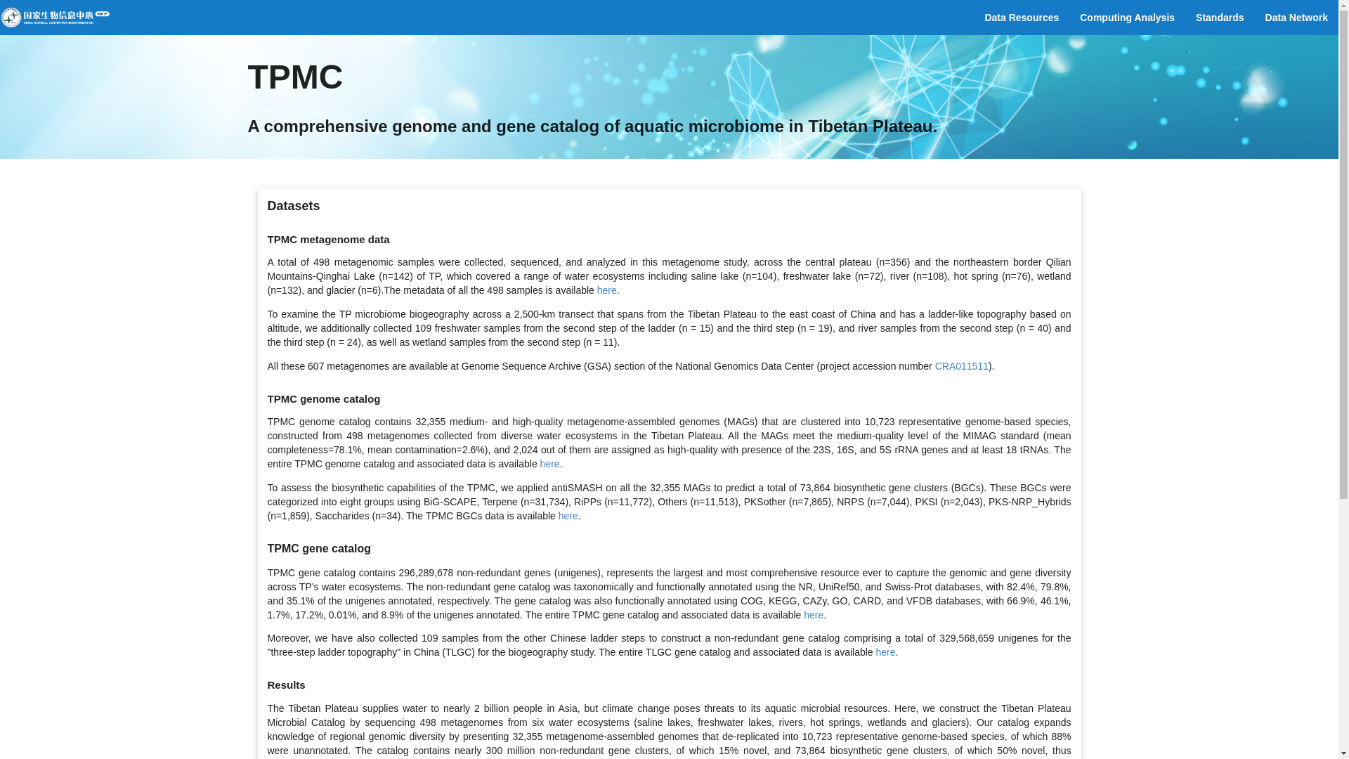 Tibetan Plateau Microbial Catalog: A genome and gene catalog of the ...