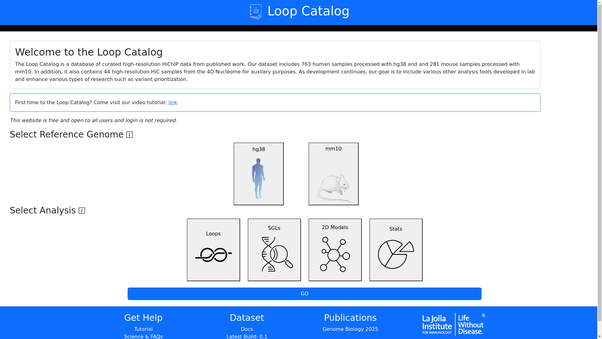 Loop Catalog: a comprehensive HiChIP database of human and mouse ...