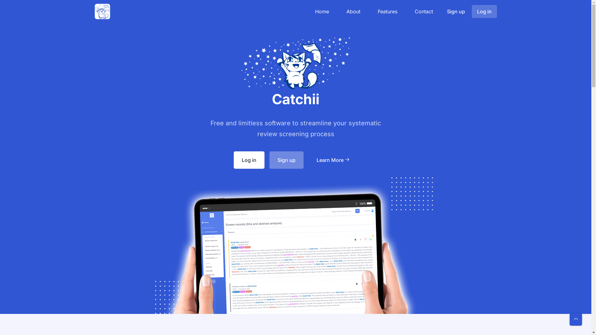 Catchii: Empowering literature review screening in healthcare ...