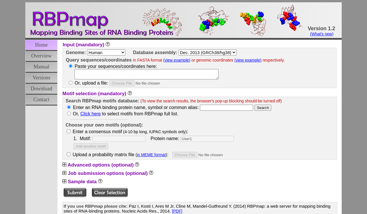 RBPmap: a web server for mapping binding sites of RNA-binding proteins ...