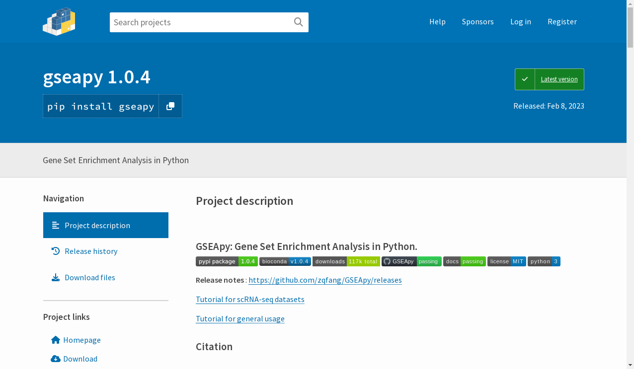 GSEApy: A comprehensive package for performing gene set enrichment ...