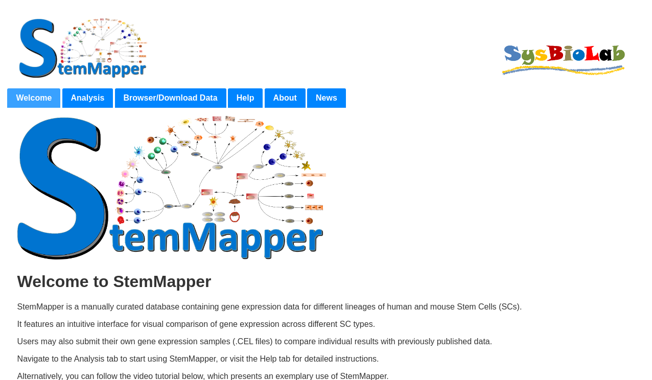 Stem Database StemMapper: a curated gene expression database for stem cell lineage ...