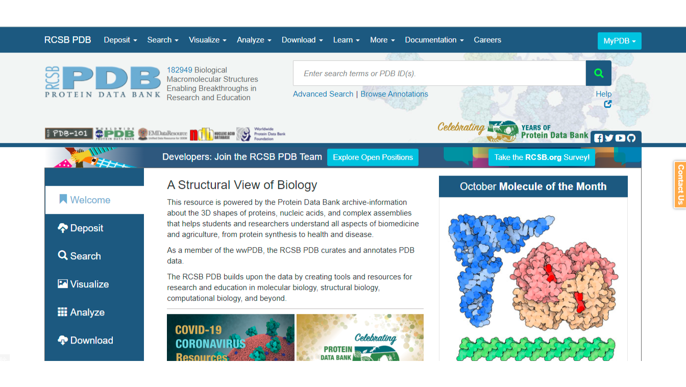 RCSB PDB: The RCSB Protein Data Bank: new resources for research and ...
