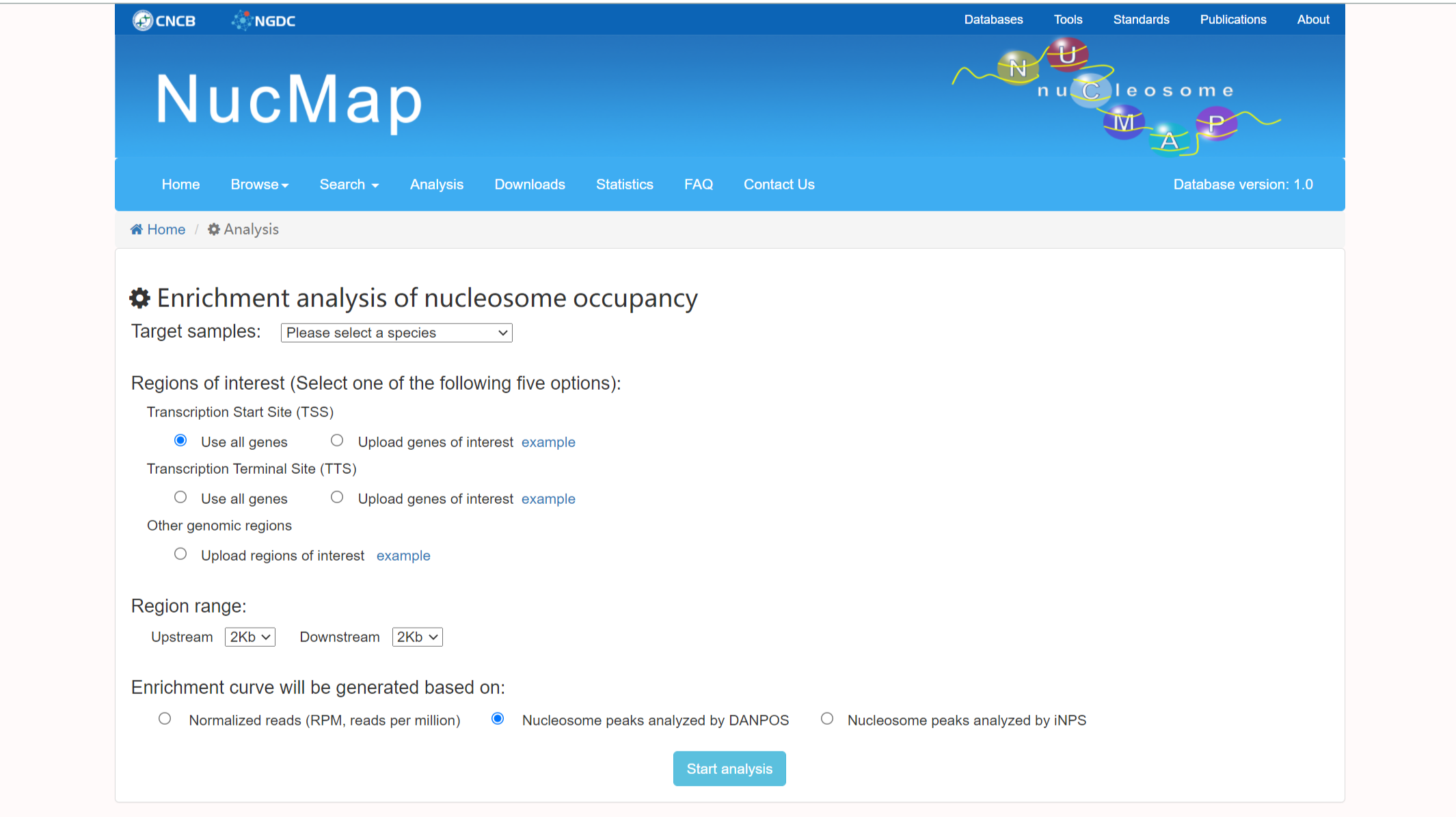 NucMap: a database of genome-wide nucleosome positioning map across ...