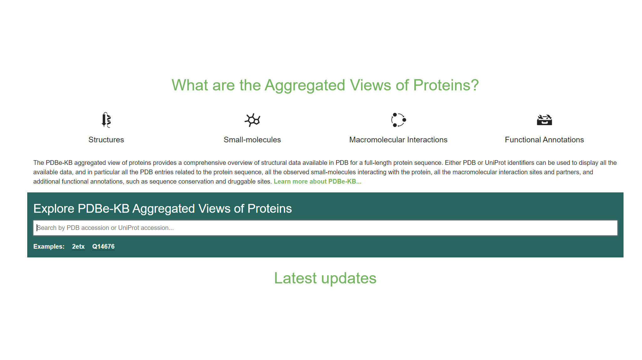 PDBe-KB: collaboratively defining the biological context of structural ...