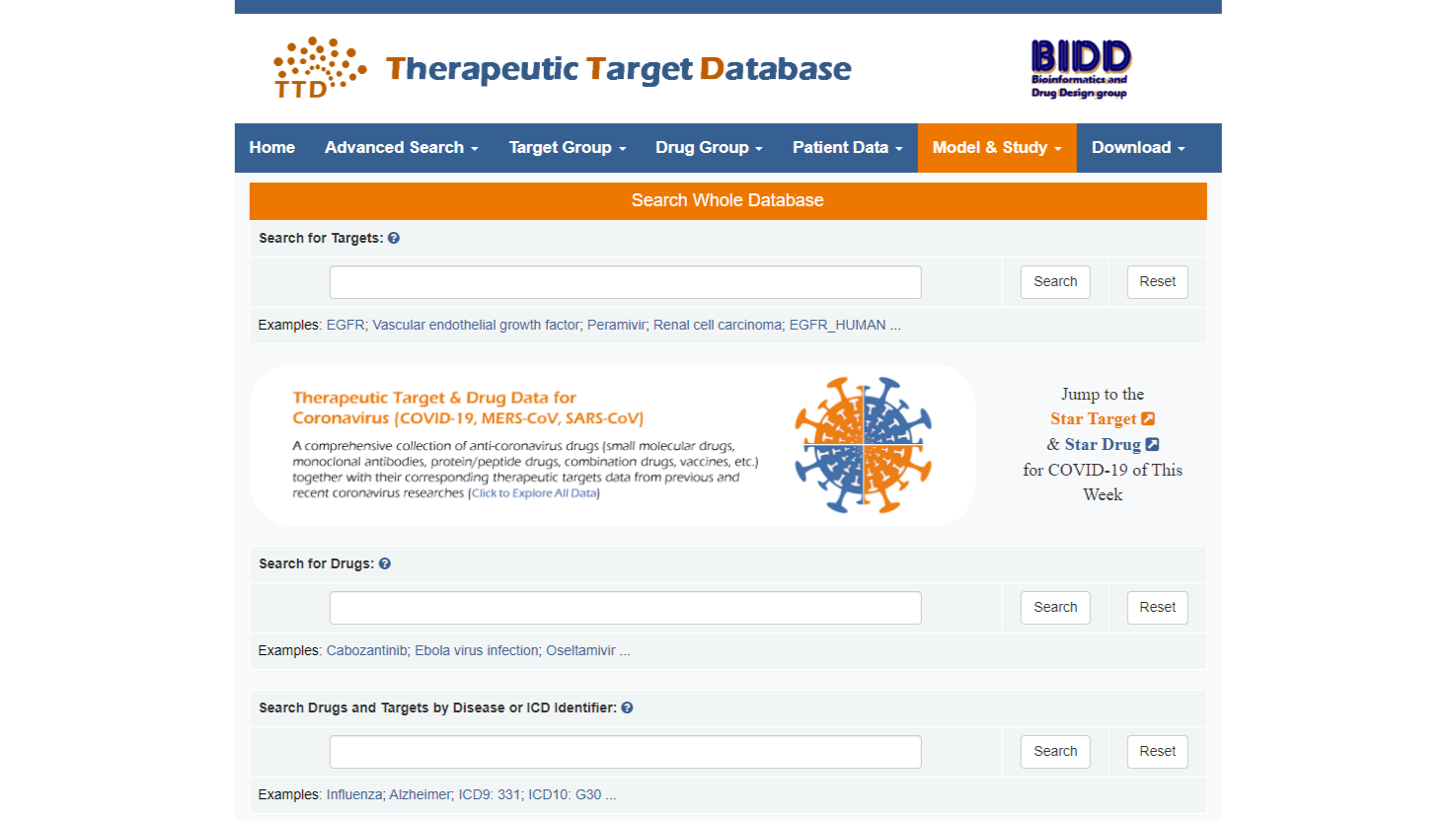 TTD: Therapeutic target database update 2022: facilitating drug ...